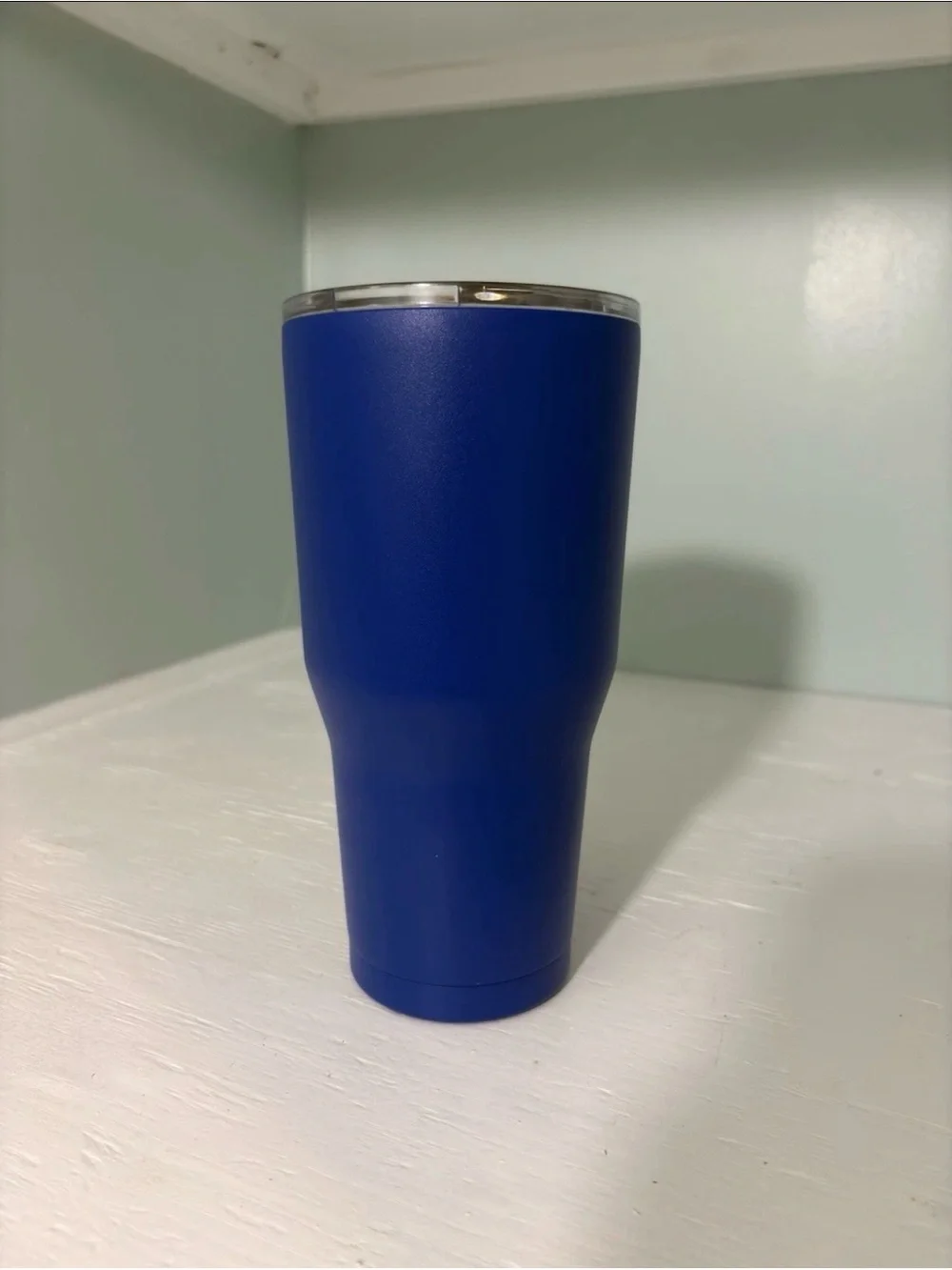 BLUE 24 OZ Tumbler - TRUMP 2020 PROTECT & SERVE MAKE AMERICA SAFE AGAIN-Engraved